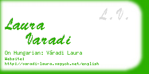 laura varadi business card